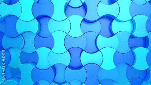 Background of Geometric Shapes. Abstract motion, loop, two color, 3d rendering, 4k resolution
