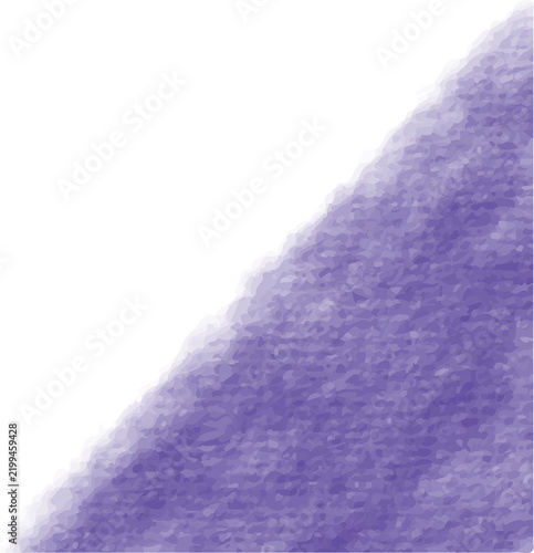 Lavender Purple Watercolor Textured Corner Decoration with Organic Abstract Painted Texture