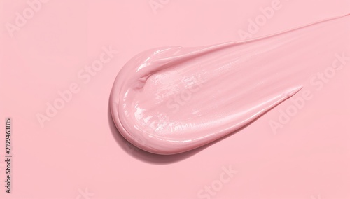 Soft Pink Cream Spread on a Surface