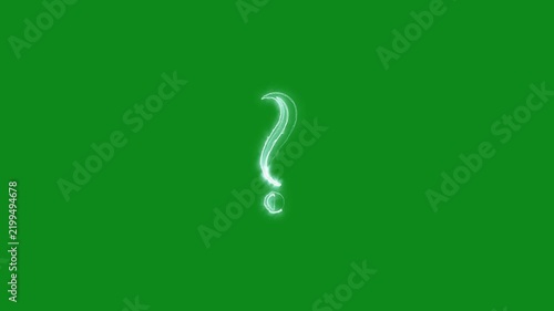 Question mark sign animation. Neon colored digital big question rotating. Cyberspace questions asking doubts confusing problems. motion graphics. Question Mark Icon Neon. 4k