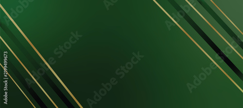 Dark emerald green luxury background with subtle gold corner line accent and soft vignette lighting