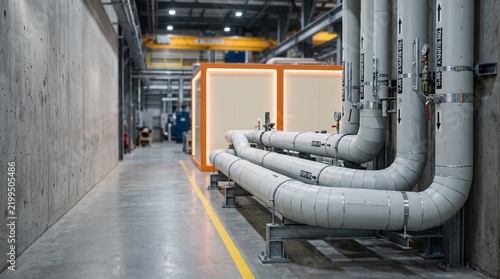 Plakat Maintained district heating corridor ready for service