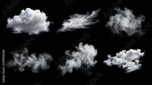 Wispy smoke and cloudscape texture for graphic design and visual effects.