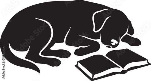 Sleeping Puppy Reading