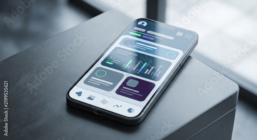 Obraz na płótnie Modern Mobile Application Technology Concept