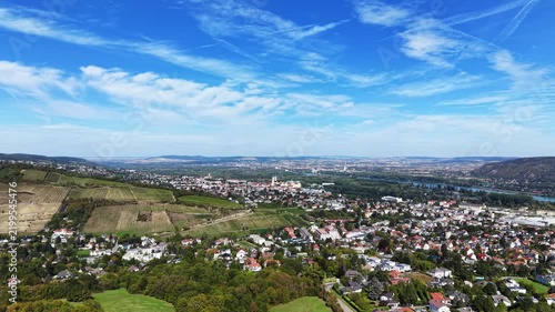 Klosterneuburg in Lower Austria during summer and autumn