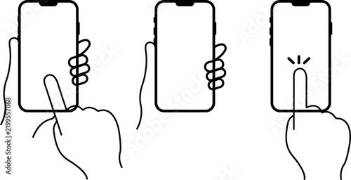 Black Mobile Phone Icon on Transparent Background