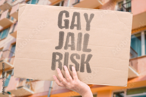 Foto "Gay jail risk" Homosexuality punished with prison