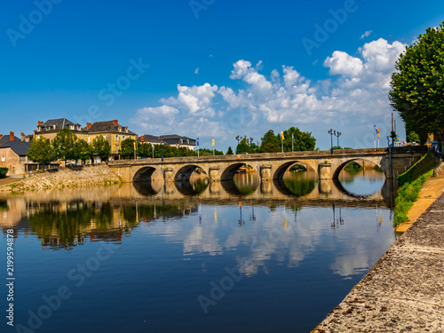 The old bridge in Terrasson-Lavilledieu