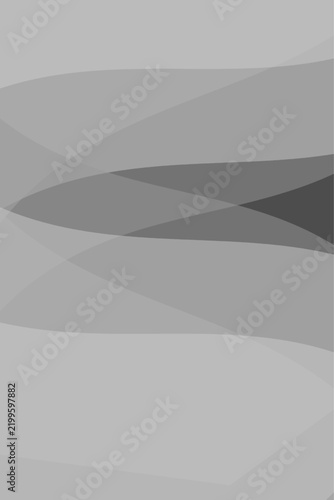 Abstract Monochrome Waves Background Grey Minimalist