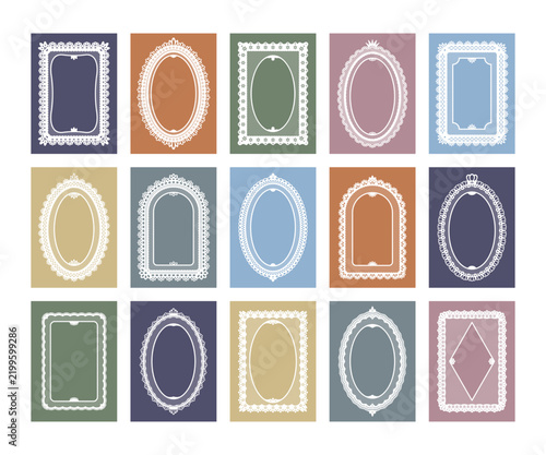 Lace Frame Set Vintage Border Collection