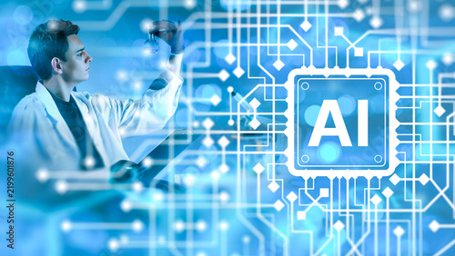 Fotografie AI biotechnology research