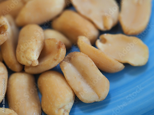 Foto maní tostado, fotografía macro, fruto seco