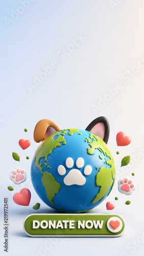 World Animal Day Charity And Donation Poster Design