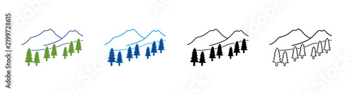 Nature Icon Set Multiple Style