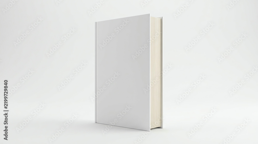 Fototapeta premium Blank hard cover book template 