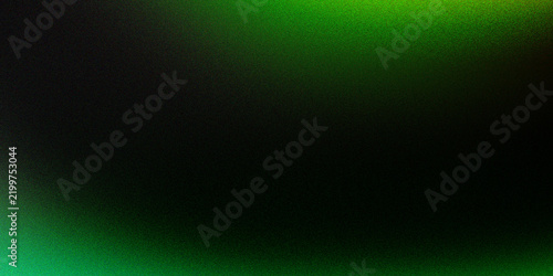 Abstract dark green background with soft light gradient and grainy texture