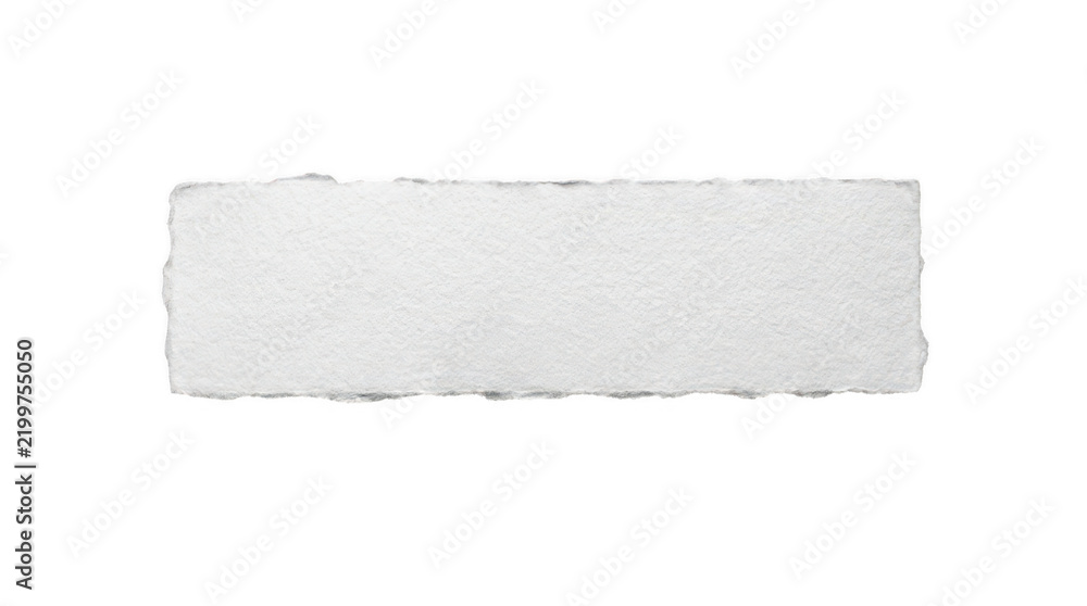 Obraz premium Blank watercolor paper strip torn edge isolated on transparent background