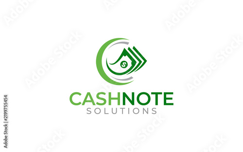 Illustration graphic vector of fast cash payment business logo design