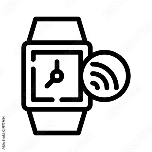 smartwatch line icon
