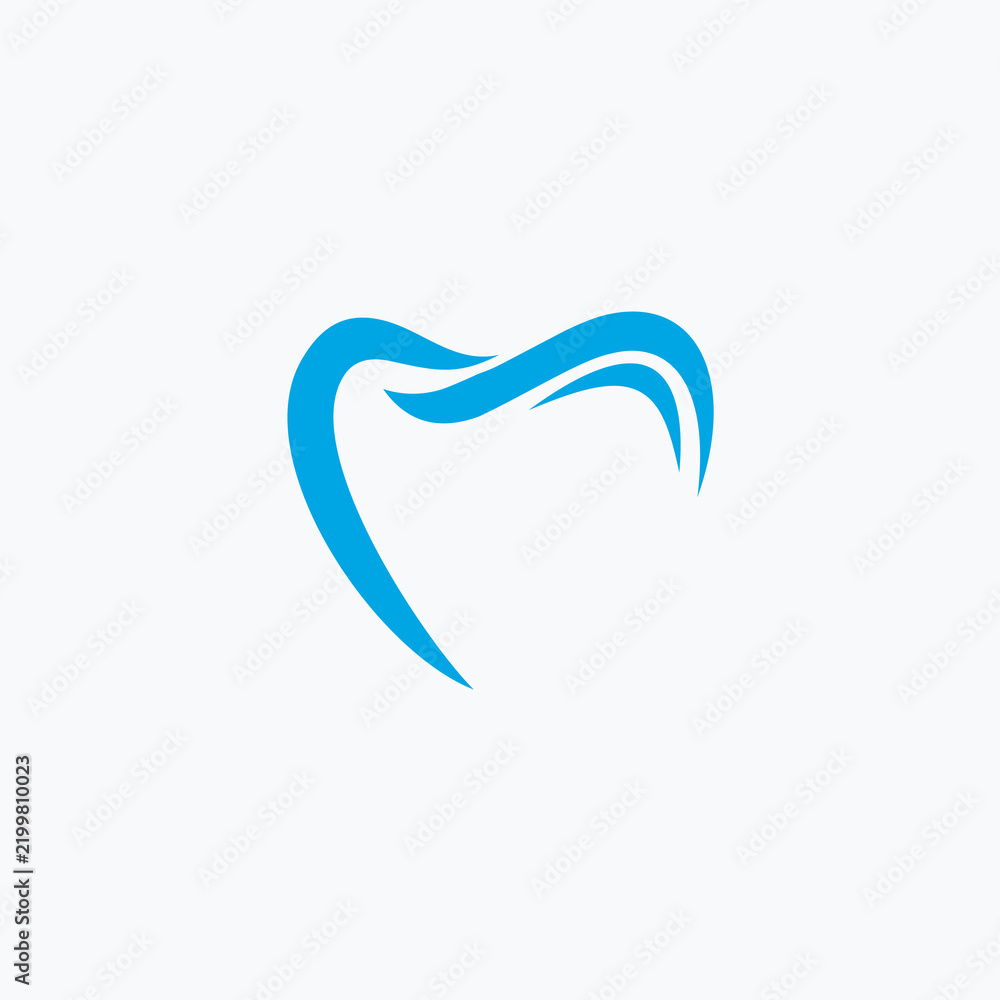 Obraz premium Dentist logo design. Creative dentist logo. Dental clinic Creative company vector logo.