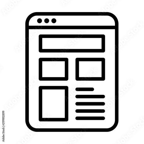 Naklejka Template Icon