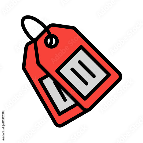 Obraz na płótnie Tag Icon