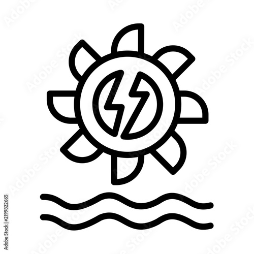 Naklejka Hydro Power Icon