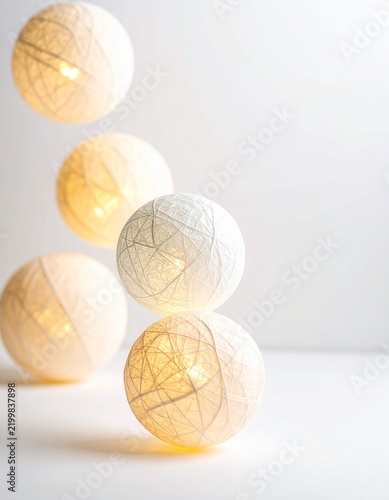 spherical washi paper lanterns