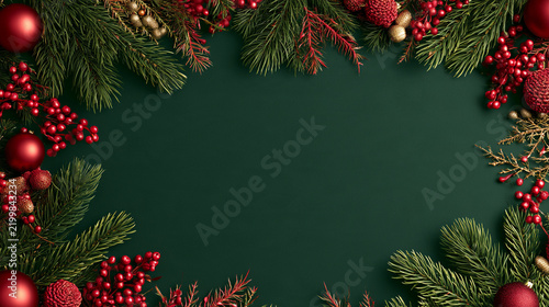 Christmas Greeting Card Design, Festive Holiday Template