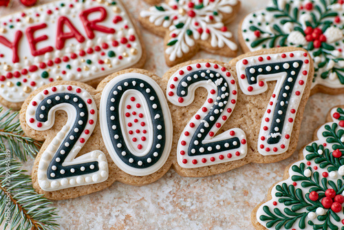 New Year Cookies – Festive Decorated Holiday Celebration Treats