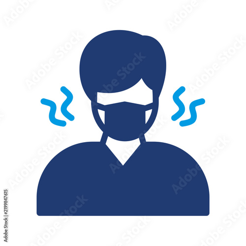 Naklejka Sick Icon