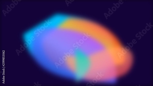 Abstract gradient shapes glowing with vibrant neon colors against a dark background for modern design projects