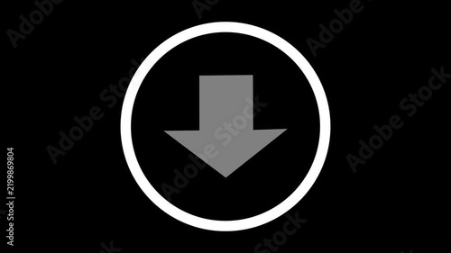 Arrow on black background