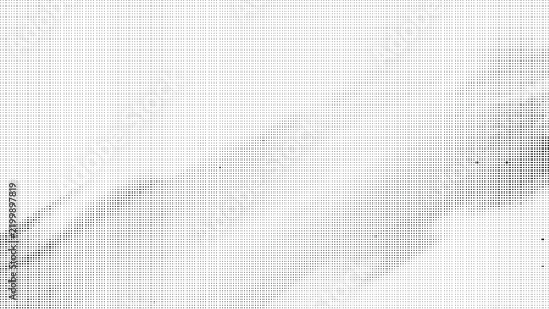 Abstract monochrome halftone pattern with deep grey gradient density