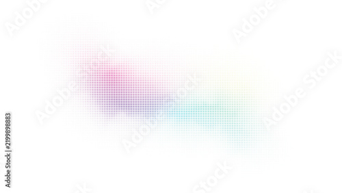 Colorful halftone dot gradient abstract pattern with halftone