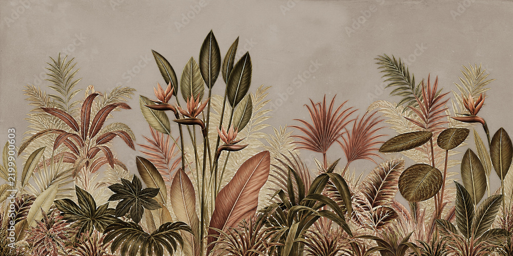 Obraz premium vintage floral background with flowers