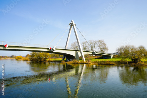 фотографія View of the Weser River and the surrounding landscape near Höxter