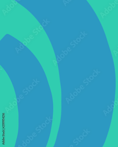 Blue and Teal Abstract Minimalist Curved Wave Layer Background