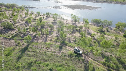 Four-wheel Drive Track Along Pentecost River In The Kimberley Region