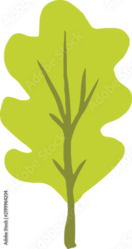 Hand Drawn Green Leaf Illustration