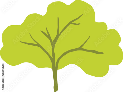 green tree vector illustration