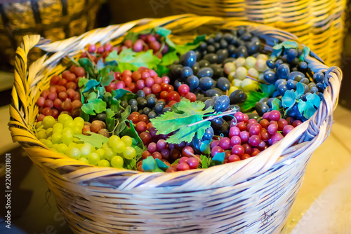 Grapes in the wine cellar at monastery