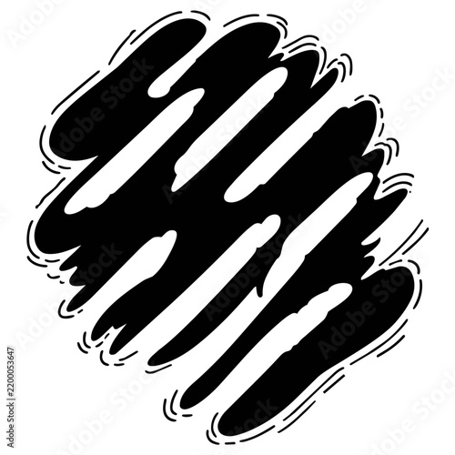 Vector brush stroke pattern