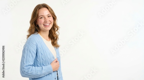 Happy Young Woman Smiling Confidently.