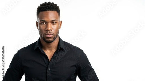Obraz na płótnie Confident Young Black Man Posing.