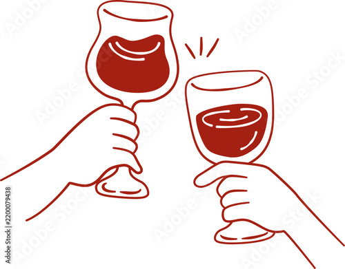 wine glass cheers