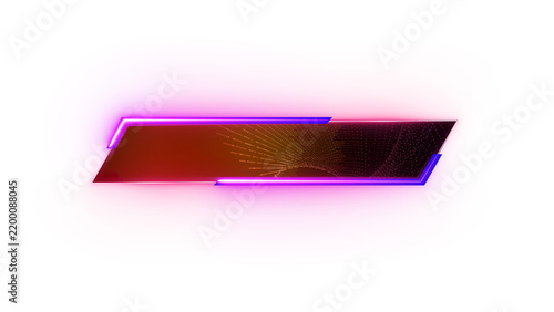 Neon Cyberpunk Sci-Fi Lower Third Overlay