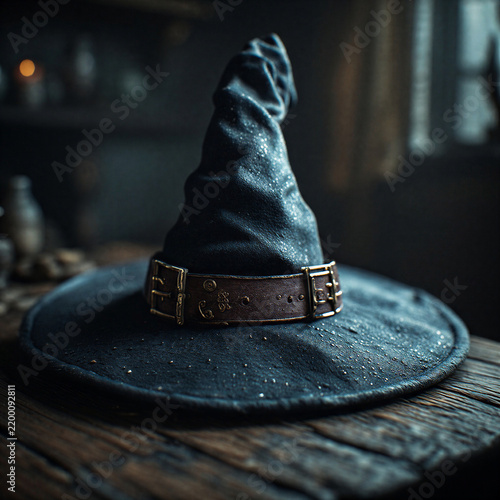 Witch hats on a table