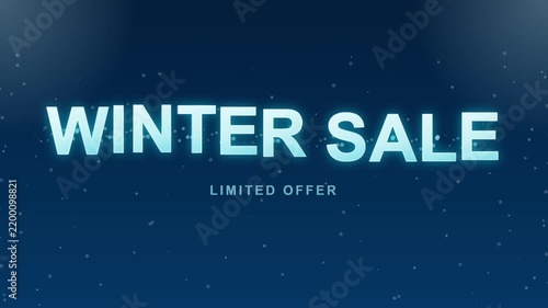 Winter Sale Limited Offer Animated Typography Motion Graphic